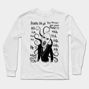 Trapped in the Clutches of Slender Man: A Desperate Attempt to Escape Long Sleeve T-Shirt